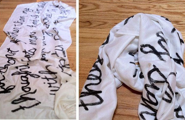 DIY Printed Scarf