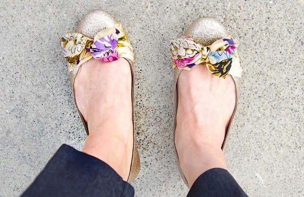DIY Scarf Flats