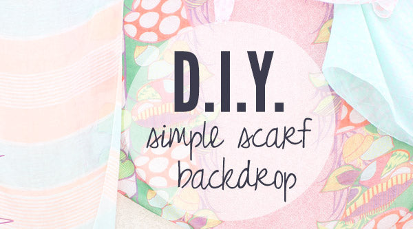 How to Make a Simple Scarf Backdrop