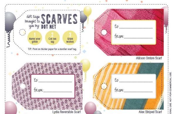 Scarf-Tastic DIY Gift Tags