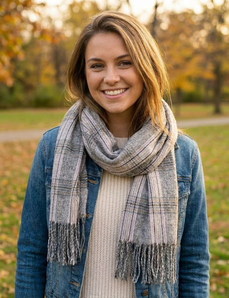 Maisie Plaid Scarf