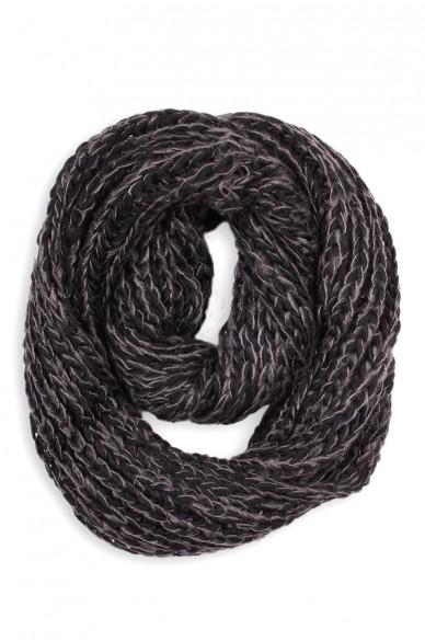 Black Abbie Infinity Scarf