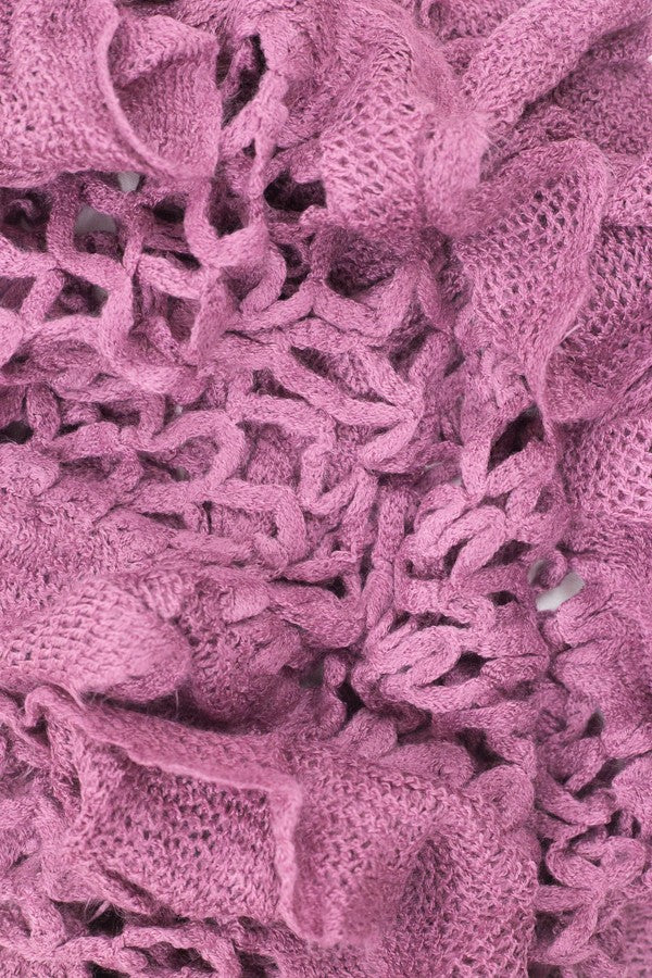 Anastasia Fringe Scarf Pink