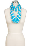Andie Striped Loop Scarf Blue
