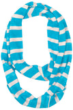 Andie Striped Loop Scarf Blue