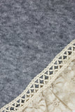 Aurelia Lace Trim Scarf Grey