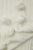 Blair Knit Pom Pom Scarf White / Ivory