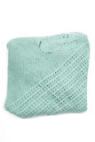 Catherine Floral Knit Poncho Mint Green