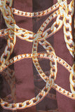 Chain Link Scarf Brown