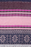 Darlene Snowflake Blanket Scarf Purple