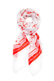 Frankie Anchor Scarf Red