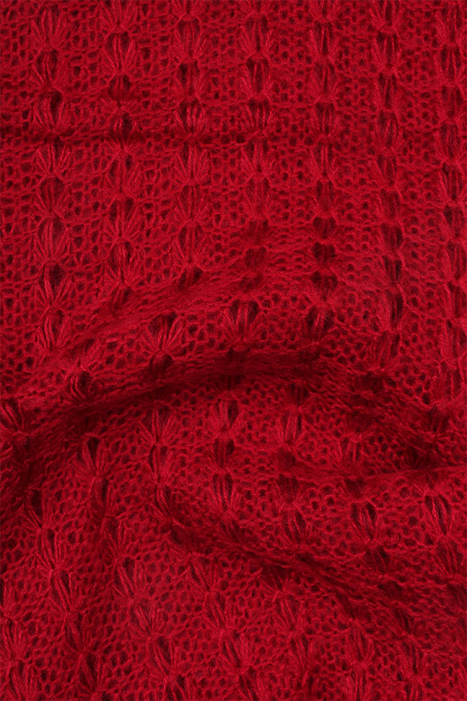 Hadley Knit Scarf Burgundy