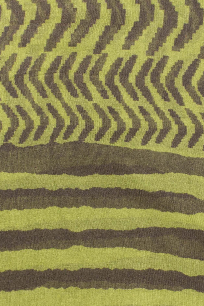 Kaylene Tribal Neck Scarve Green