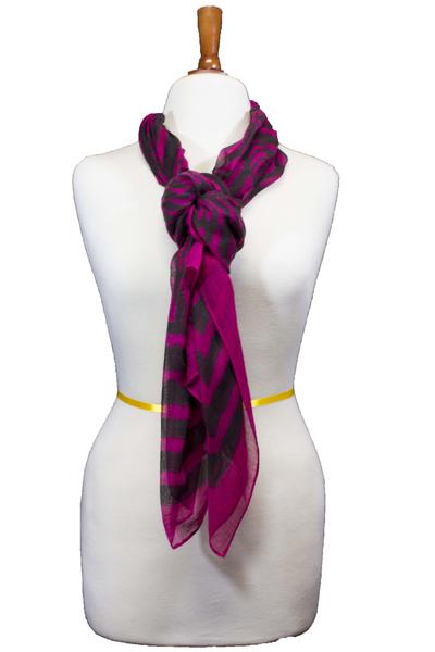 Kaylene Tribal Neck Scarve Plum