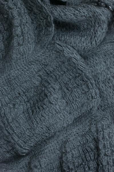 Leona Chunky Solid Tassel Scarf Grey