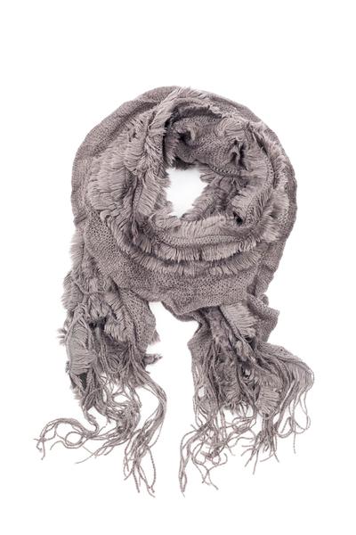 Lexie Furry Ruffle Scarf Brown