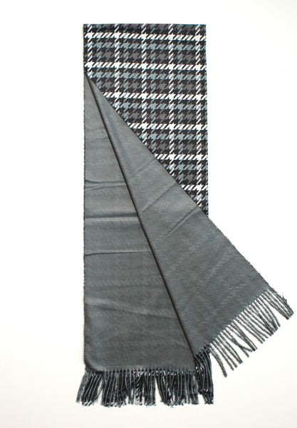 Mae Mini Houndstooth Flannel Scarf