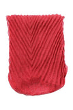 Shannon Pleated Infinity Scarf Red