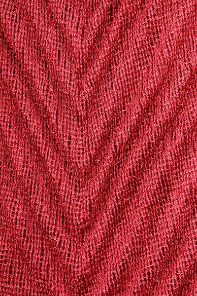 Shannon Pleated Infinity Scarf Red