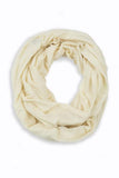 Shirley Soft Jersey Infinity Scarf Ivory