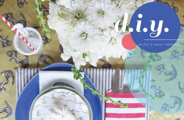 DIY Anchors Aweigh Tablescape
