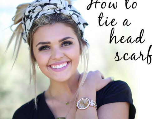 How to tie a head scarf