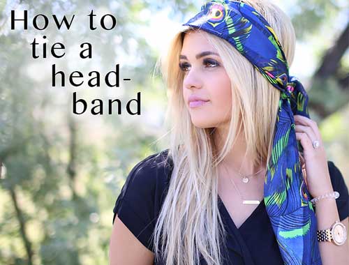 How to tie a headband