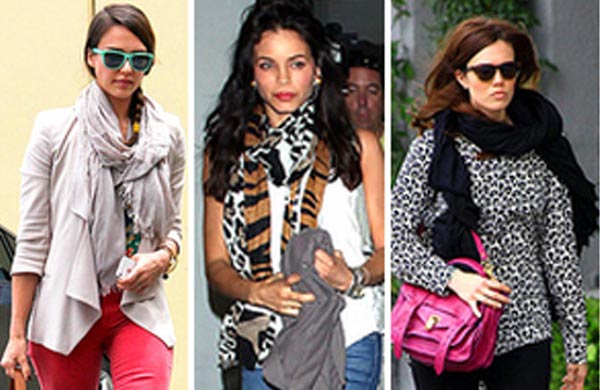 Celebrity Scarf Season Style