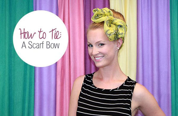 How to Tie a Scarf: Scarf Bow