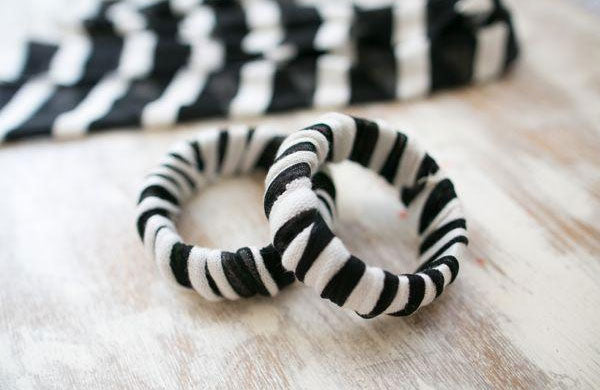 DIY Striped Scarf Bracelets