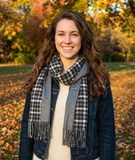 Mae Mini Houndstooth Flannel Scarf