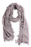 Alicia Tassel Scarf Silver