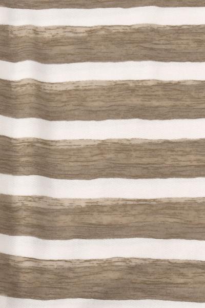 Andie Striped Loop Scarf Beige