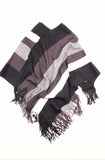 Angelica Striped Glitter Poncho