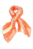 Antoinette Mesh Textured Scarf Peach