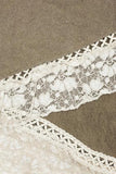 Aurelia Lace Trim Scarf Brown