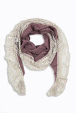 Aurelia Lace Trim Scarf Pink