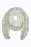 Aurelia Lace Trim Scarf Cream