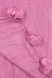 Blair Knit Pom Pom Scarf Pink