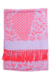 Briana Pashmina Scarf Red-Blue