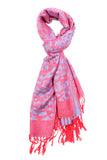 Briana Pashmina Scarf Red-Blue