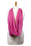 Caroline Knit Infinity Scarf Pink