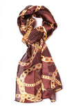 Chain Link Scarf Brown