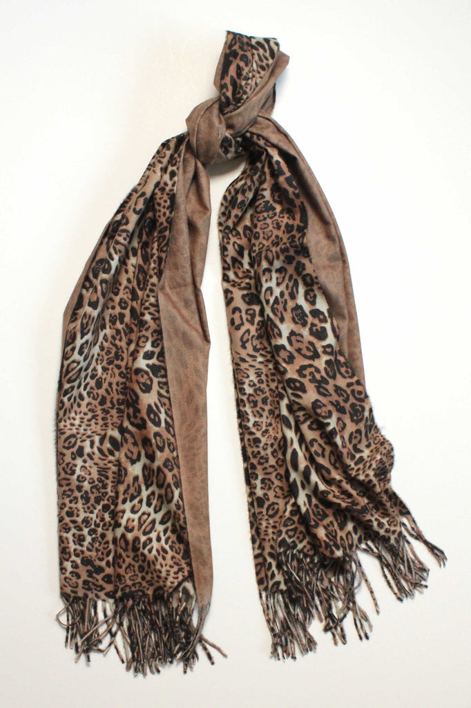 Cleo Leopard Print Scarf