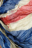 Crystal Painted British Flag Scarf Brown Multi