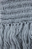 Eloise Cozy Finged Scarf Grey