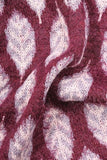 Jessica Leaf Infinity Scarf Burgundy