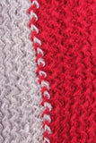 Kassy Striped Knit Infinity Scarf Grey / Red / Black