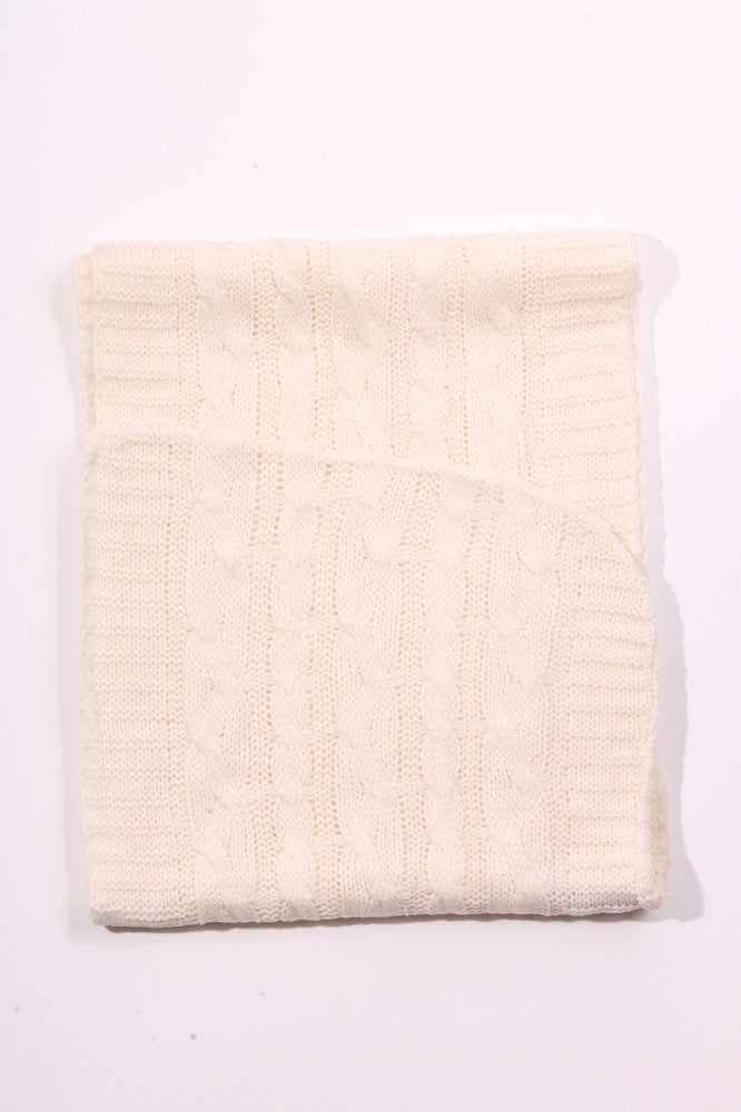 Kendall Hooded Scarf Ivory