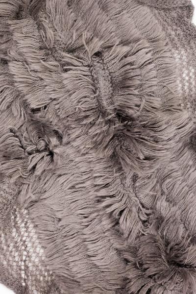 Lexie Furry Ruffle Scarf Brown